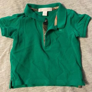 Baby 9 month Burberry Green Polo